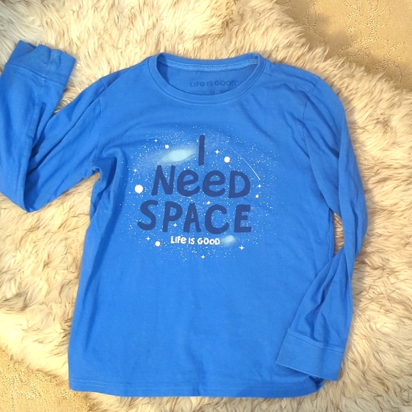 Blue Life is good "I need space" tee - Picture 1 of 3